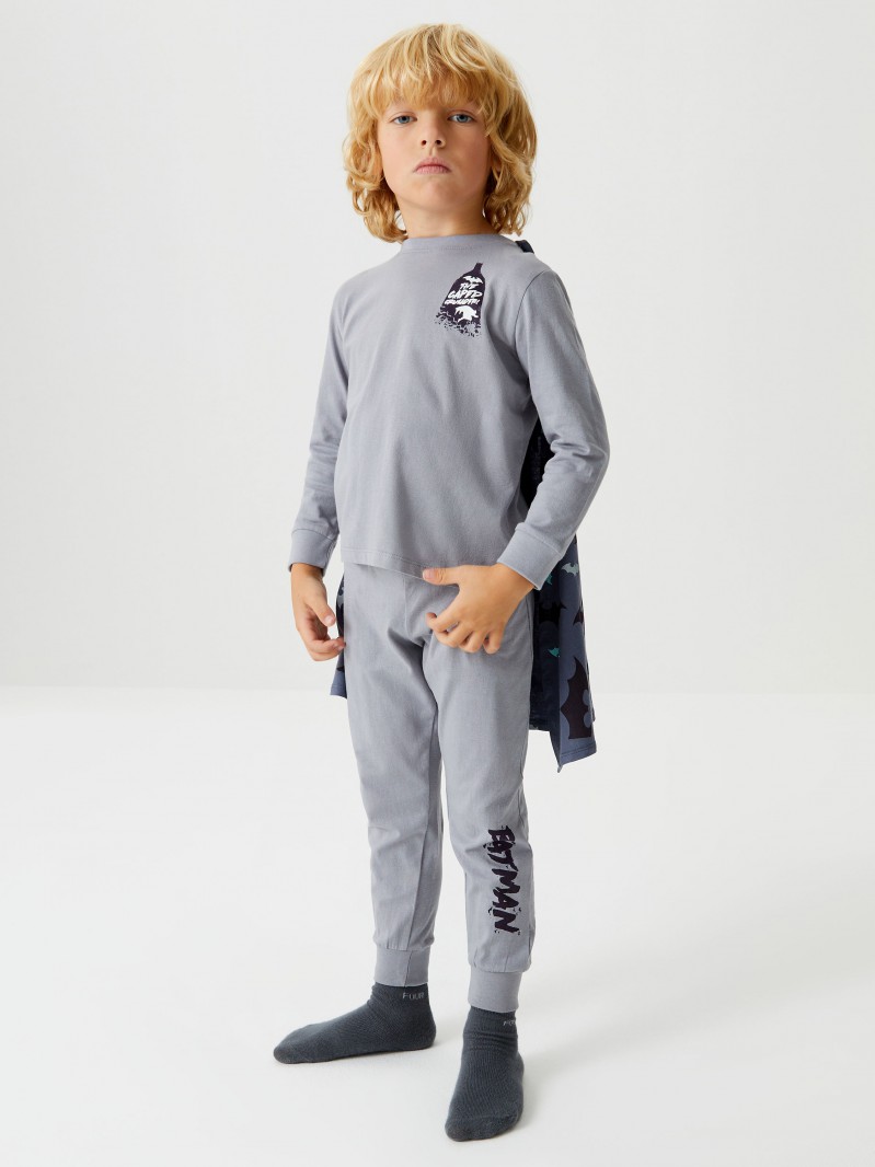 SELA Pijamale din tricot cu imprimeu Batman pentru băieți