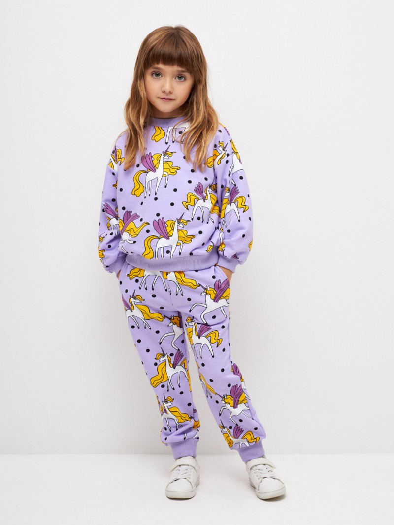 SELA Joggers cu imprimeu pentru fete