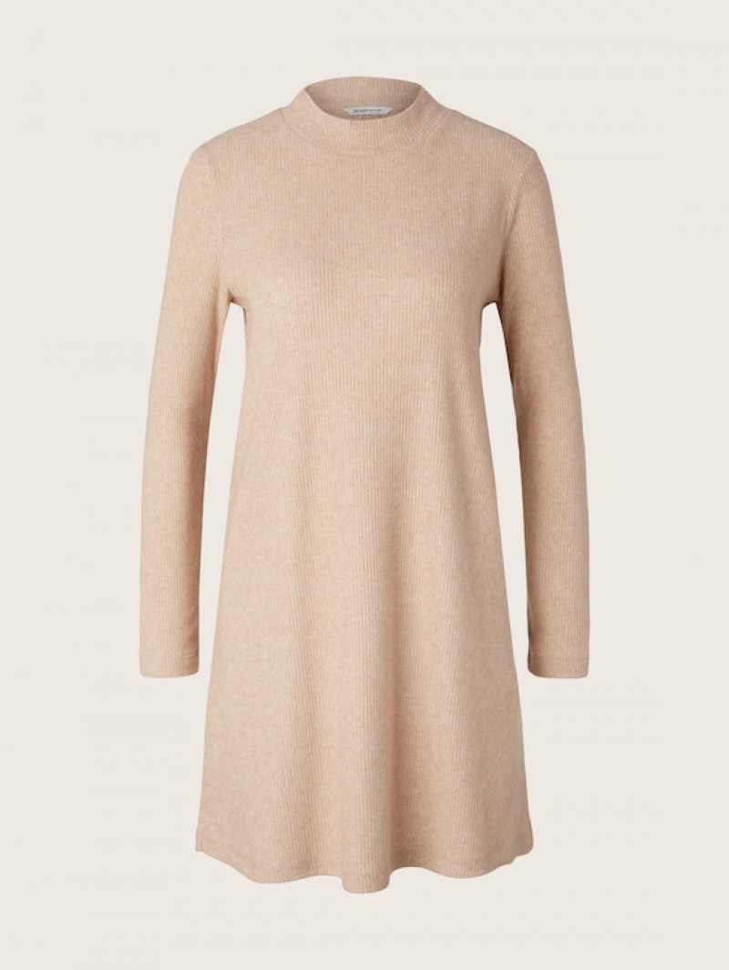 Rochie casual cu textura cu nervuri