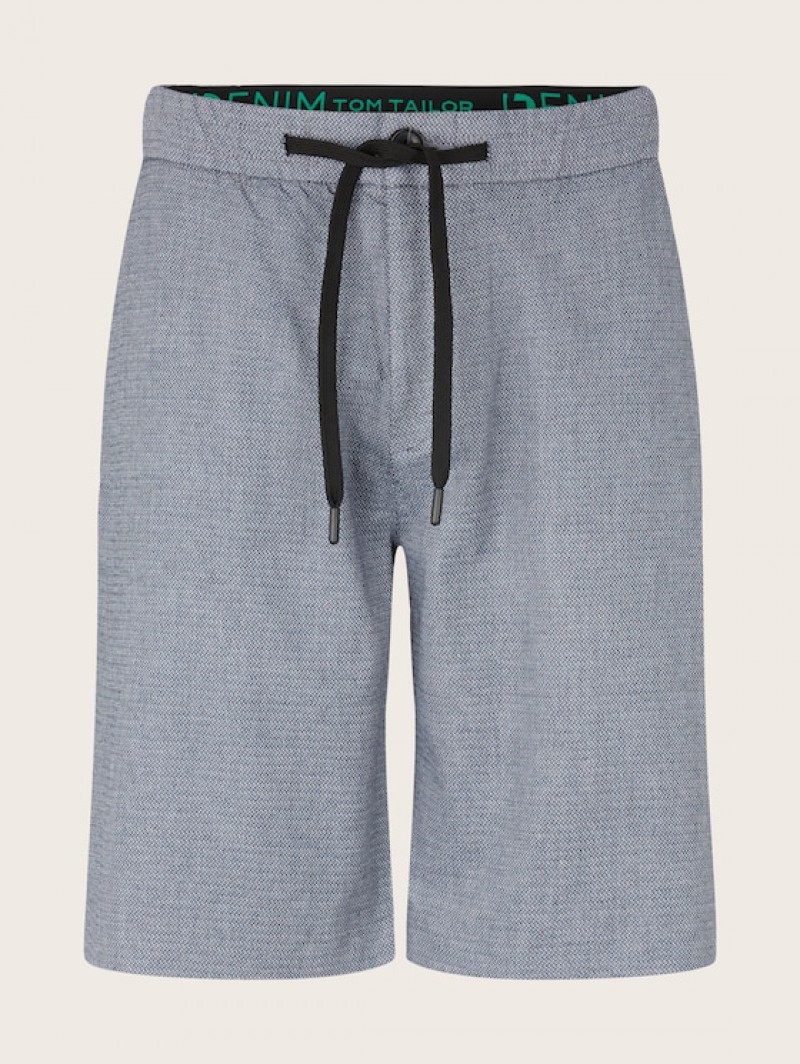 TOM TAILOR Pantaloni scurți obișnuiți vopsiți în fire