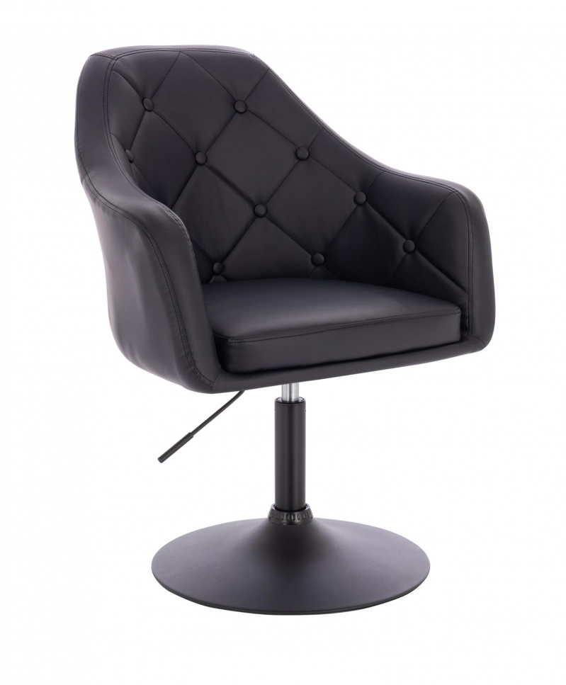 scaun rotativ HAMAR negru, bază disc negru