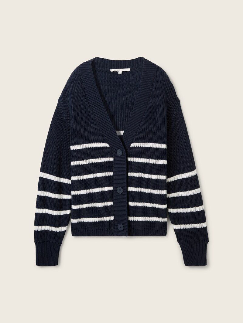 TOM TAILOR Cardigan pentru femei din fibră sintetică, tricotat